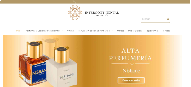 Diseño web para perfumerias